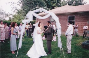 Wedding Back yard wedding